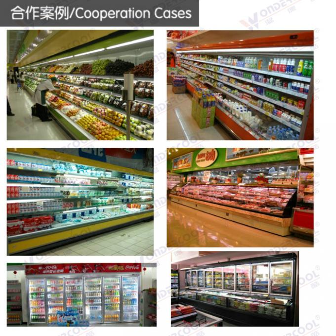 Passen Supermarkt Kühler für Obst und Gemüse Kühlschrank und Kühl- und Gefrier