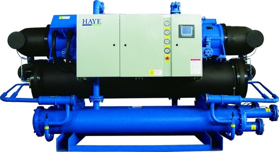 450 Tonnen-wassergekühlter Wasser-Kühler R22 mit doppeltem Hanbell-Schrauben-Kompressor