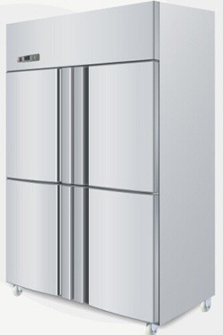 _ High Efficiency 870L Big Auto Defrost Freezer 4 Door Refrigerator for Canteen