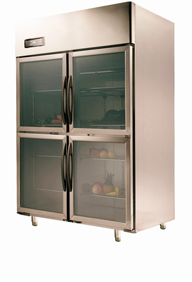 _ 1000L Clear Door Commercial Grade Refrigerators , Commercial Ice Cream Freezer