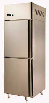 _ Two Door Stainless Steel Upright Refrigerator For Commercial , Freezer≤18℃