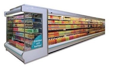 Vorhang-Vorhangkühler Supermarkt-Plattform-multi offener Kühler CERS ROHS vertikaler