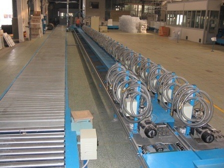 _ Vacuuming Refrigerator Assembly Line Equipment With Lift Conveyor