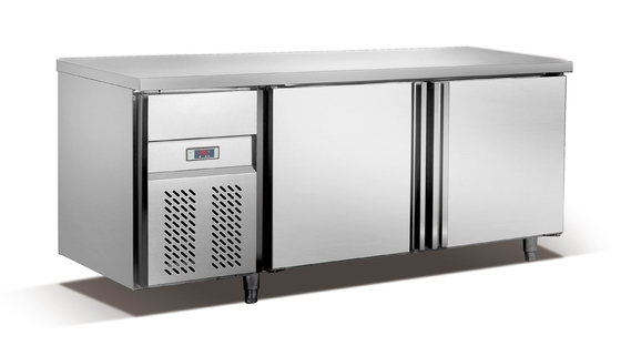_ Commercial worktable refrigerator with 2 doors/freezer OEM factory