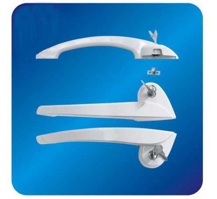 Kundenspezifische Bogen ABS Gefrierschrank-Türgriff-Hardware für Kühlvorrichtung mit Verschluss 260mm