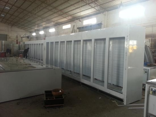 _ Frozen Food Commercial Glass Door Refrigerator -20°C 5 Layers For Supermarket