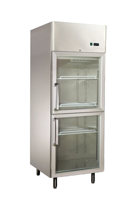 _ Energy-saving Glass Door Refrigerators , 550L Commercial Ice Cream Freezer 740 x870x2050