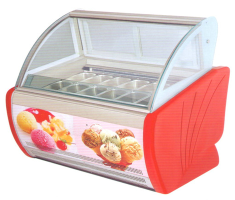 4 Behälter - 20 Behälter Countertop-Eiscreme-Anzeigen-Gefrierschrank, Gelato-Gefrierschrank-Anzeige