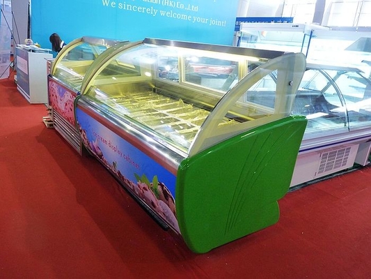 _ Ice Cream Display Fridges 20 Pans -22°C - 18°C Energy-saving