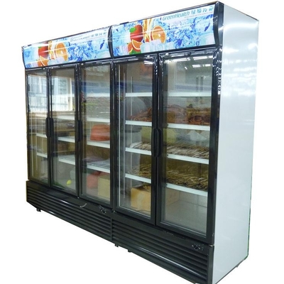 Glastür des hellen kommerziellen aufrechten Gefrierschrank-LED/T5 mit Tecumseh-Kompressor