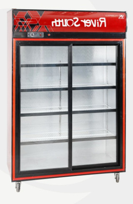 _ Glass Front Beverage Refrigerator with Sliding Door for Restaurant