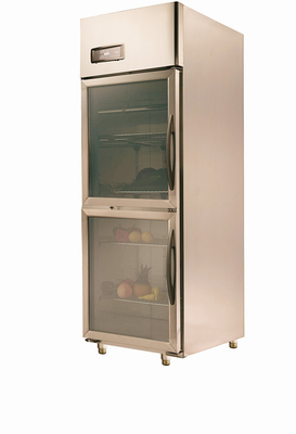 _ Upright Commercial Refrigerator Freezer 425L , Two Door Refrigerator For Bar