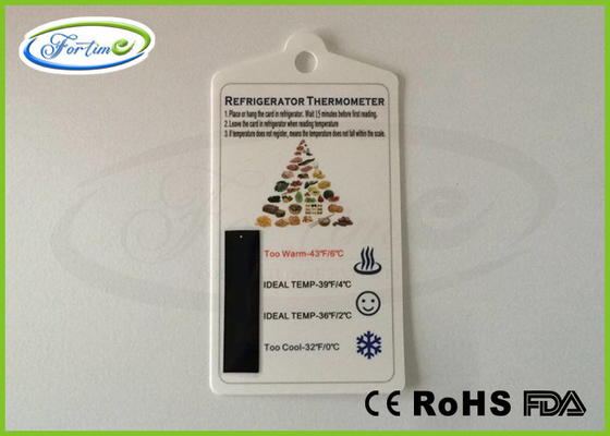 _ Custom LCD Decorative Fridge Freezer Thermometer / PET Refrigerator Thermometer Strip