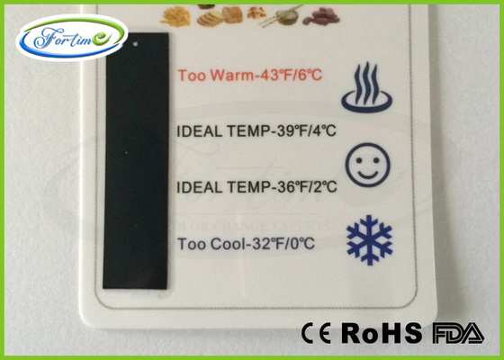 _ Custom LCD Decorative Fridge Freezer Thermometer / PET Refrigerator Thermometer Strip