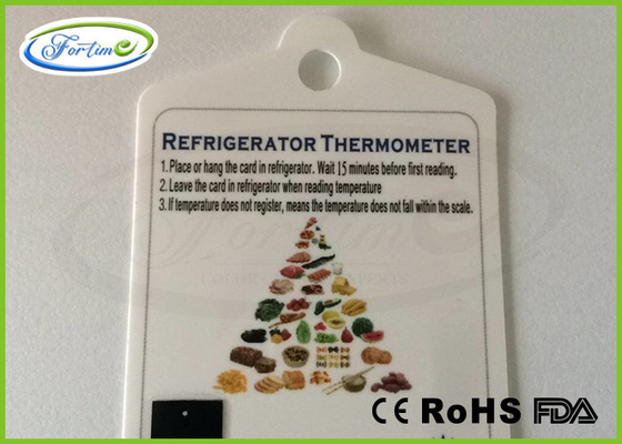 _ Custom LCD Decorative Fridge Freezer Thermometer / PET Refrigerator Thermometer Strip