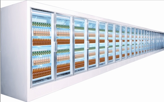 Glastür-Kühler R404a, die 3 der automatische Glas-Tür-Gefrierschrank entfrosten