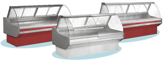 Rotes/weißes Fleisch-Anzeigen-Kühlvorrichtung, 0°C - Kühlvitrine des Feinkostgeschäft-10°C für Geschäft