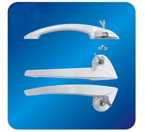 Kundenspezifische Bogen ABS Gefrierschrank-Türgriff-Hardware für Kühlvorrichtung mit Verschluss 260mm