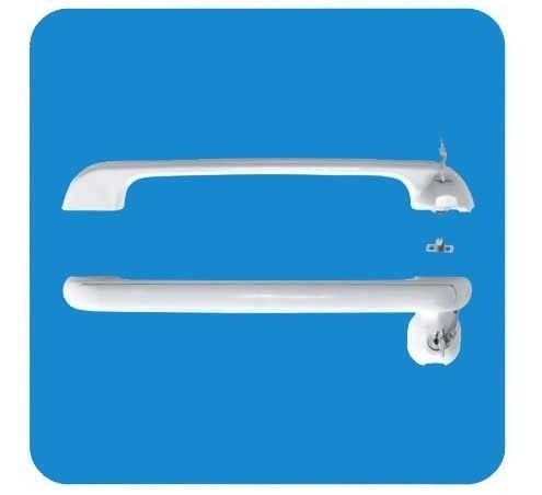 Runde externe ABS Gefrierschrank-Türgriff-Hardware mit Verschluss 340mm für Gefrierschrank