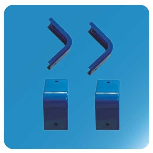 Soem-ABS Gefrierschrank-Ersatzteile springen Ecke blaues rotes 100*100*70mm